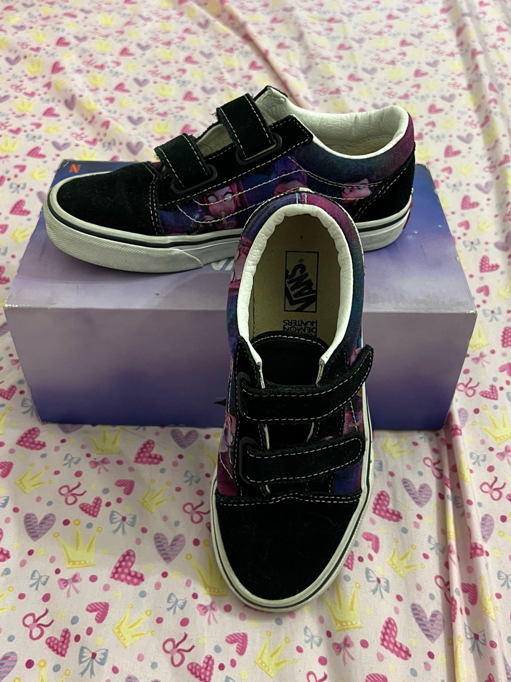 Vans Kids Black & Purple K-Pop Sneakers